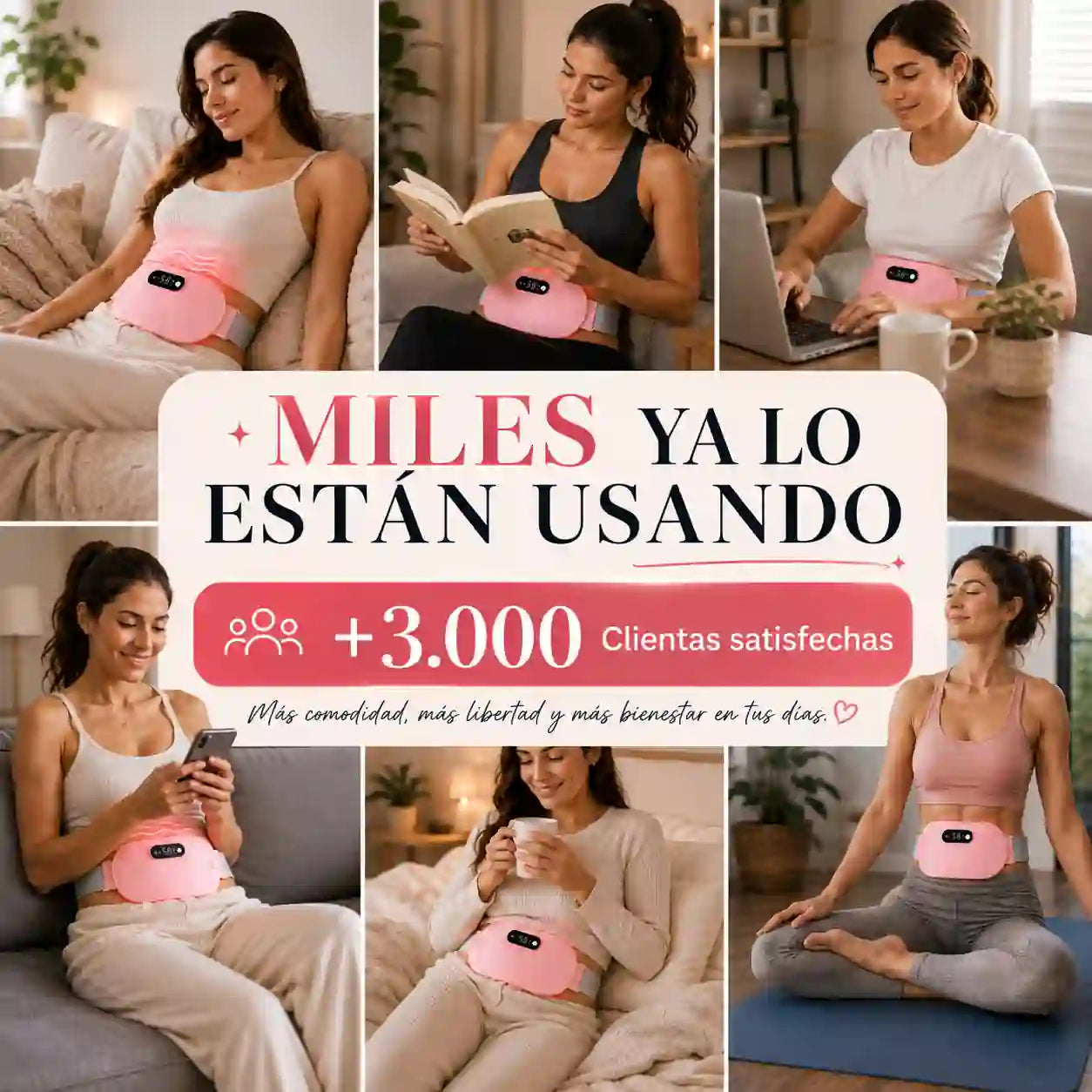 LunaCalm™ Cinturón de masajes para dolor menstrual Térmico