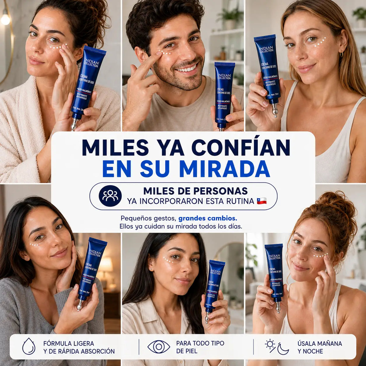 Mirada Viva™ Crema de Cuidado para el Contorno de Ojos