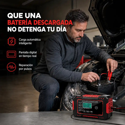 RutaLista 12V™ Cargador y Mantenedor de Baterías