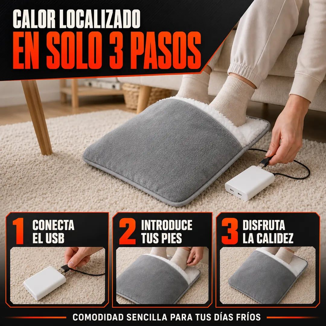 NidoCálido™ — Calentador de Pies USB