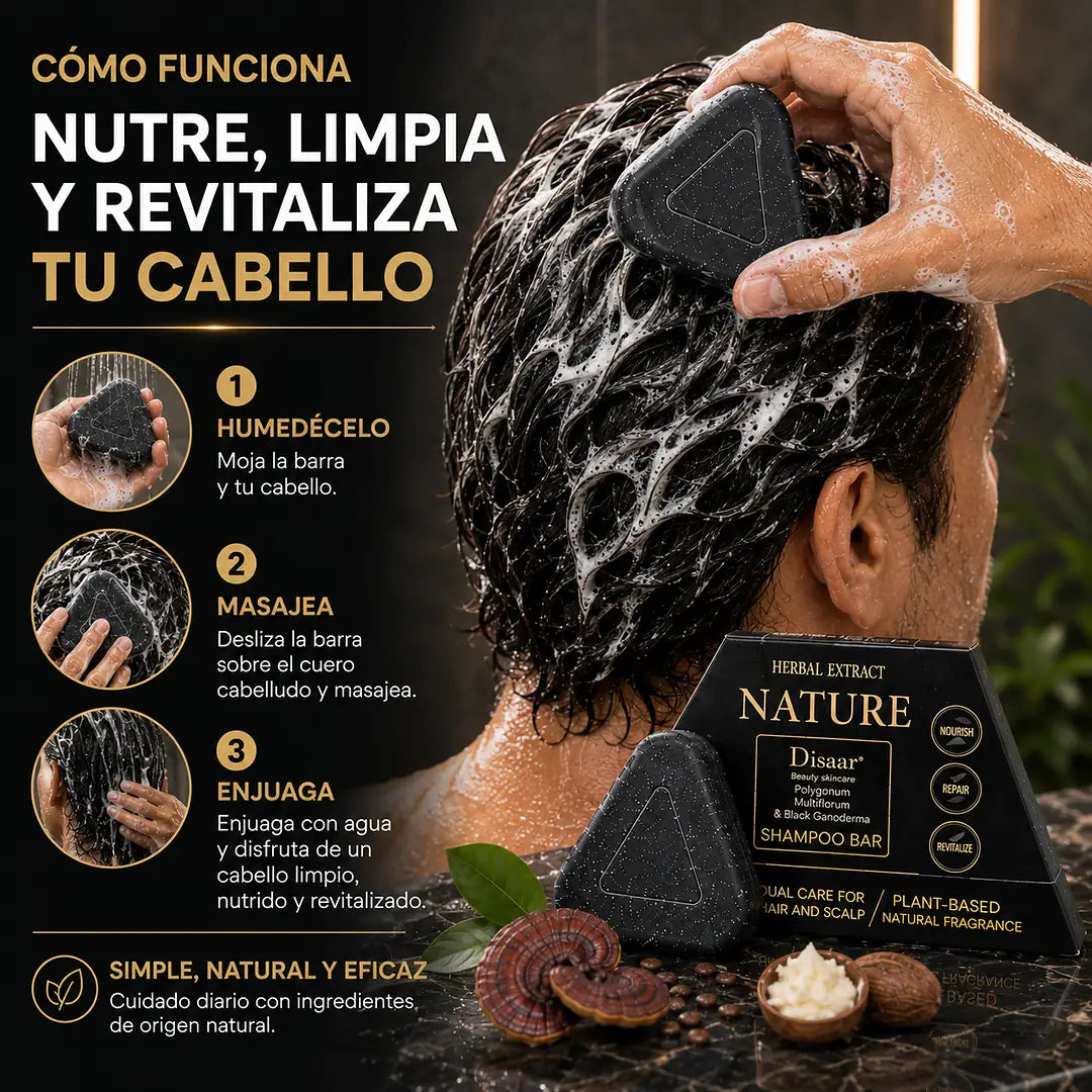 Raíz Noble™ — Shampoo Sólido de Cuidado Capilar