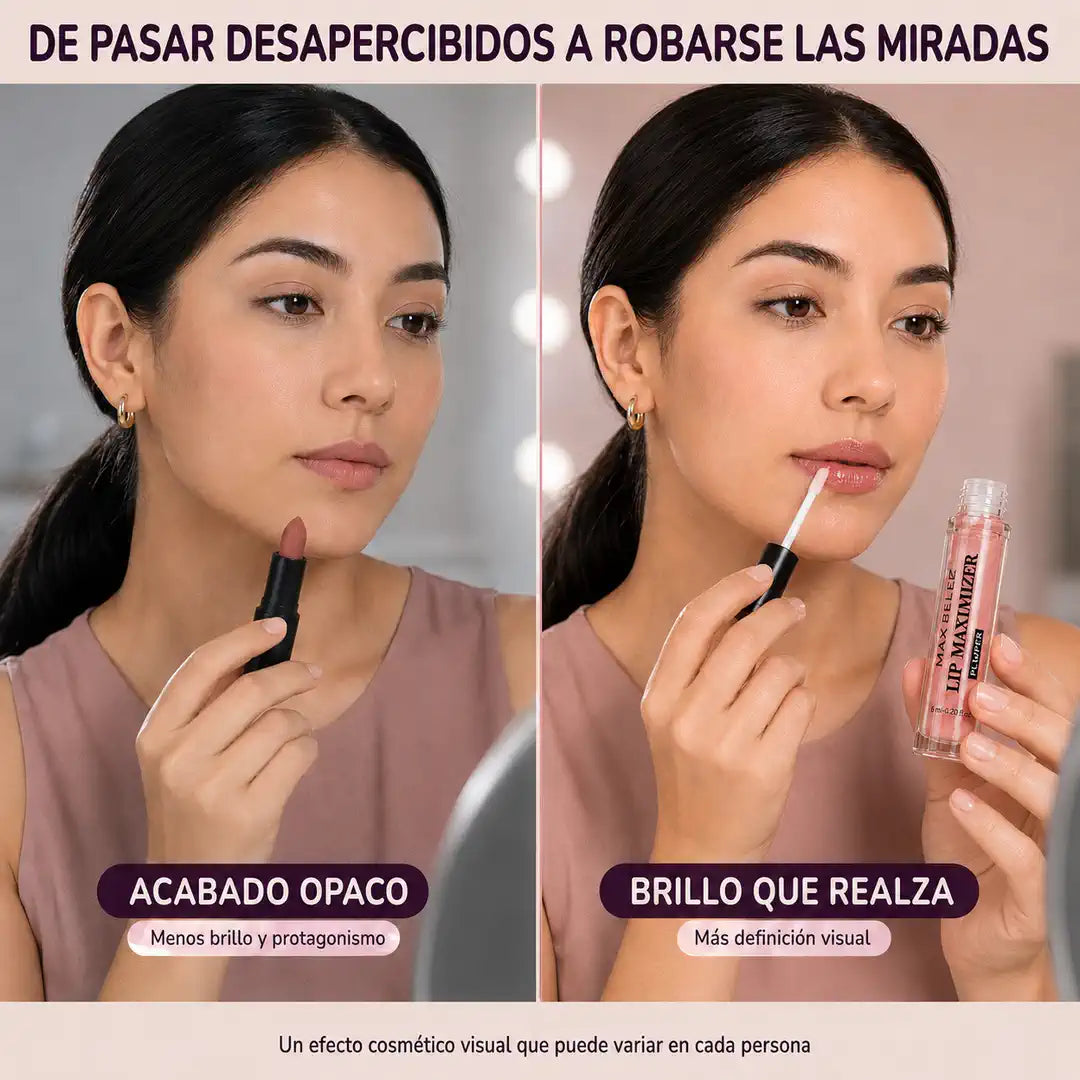 Mírame Gloss™ Brillo espejo y apariencia de mayor volumen