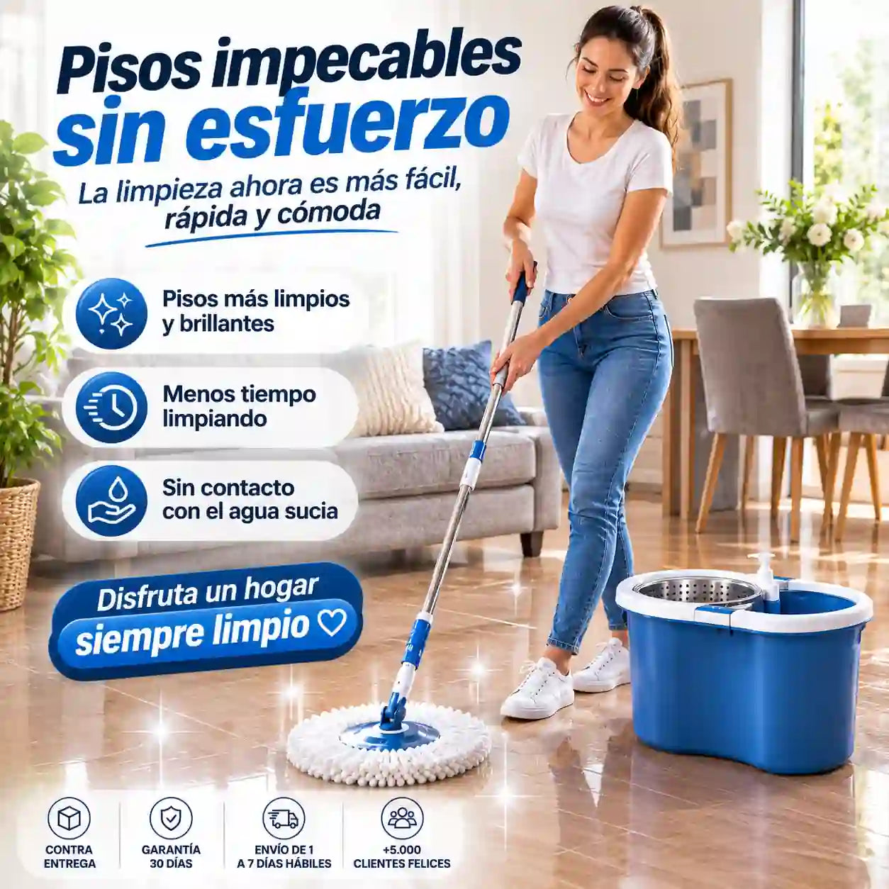 Mopa 360° con balde centrifuga Pro™