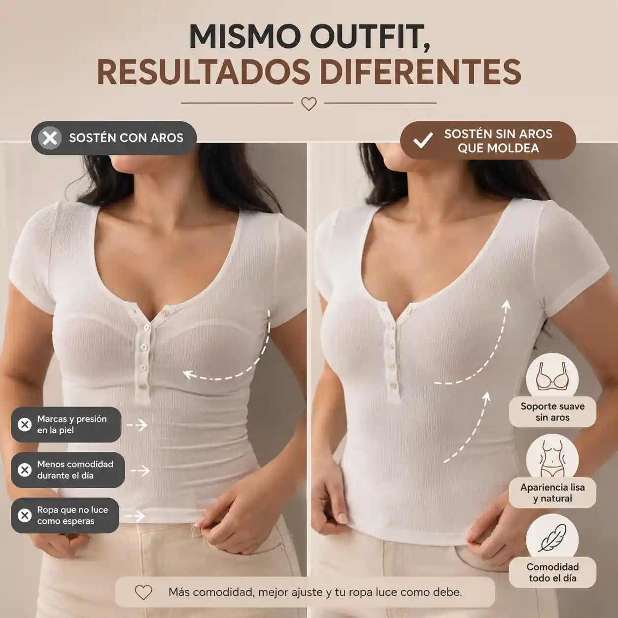 SoftBra™ Sósten sin Aros que moldea