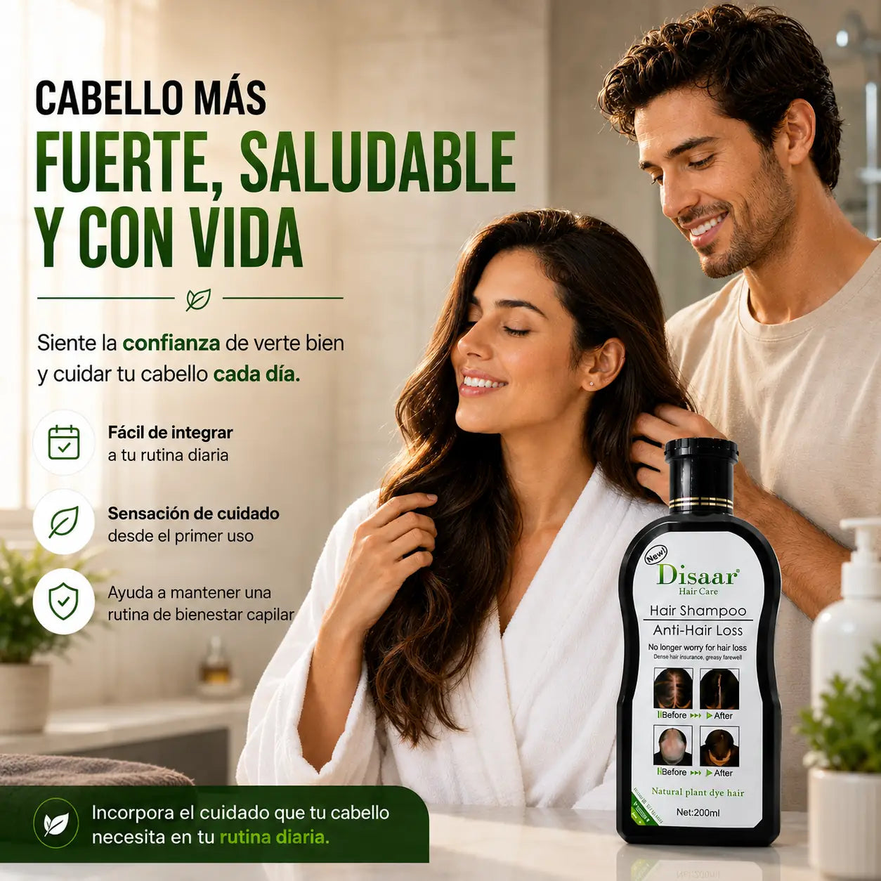Renace Hair Care™ Shampoo Anticaída Disaar
