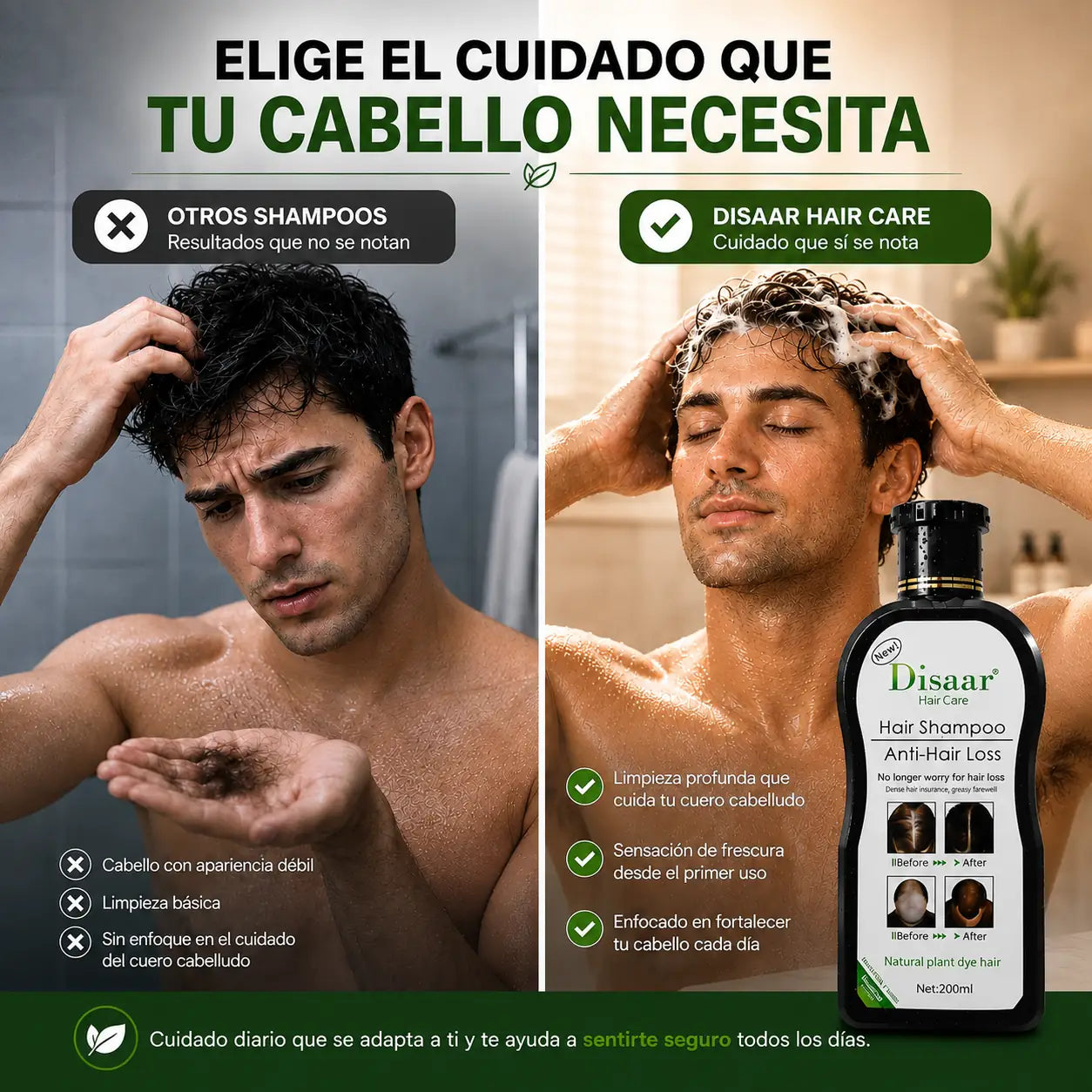 Renace Hair Care™ Shampoo Anticaída Disaar