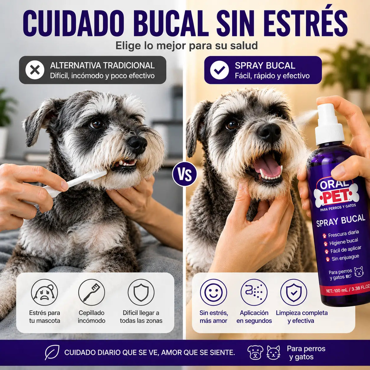 Hocico Feliz™ Oral Pet Spray Bucal
