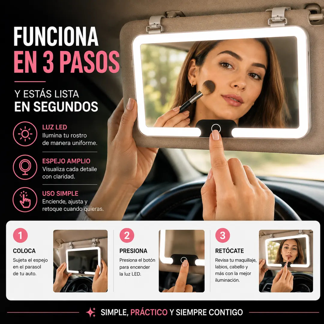LUMIRA™ Espejo LED para Auto
