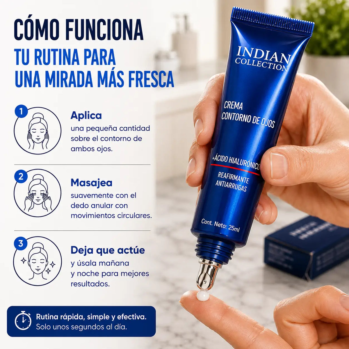 Mirada Viva™ Crema de Cuidado para el Contorno de Ojos
