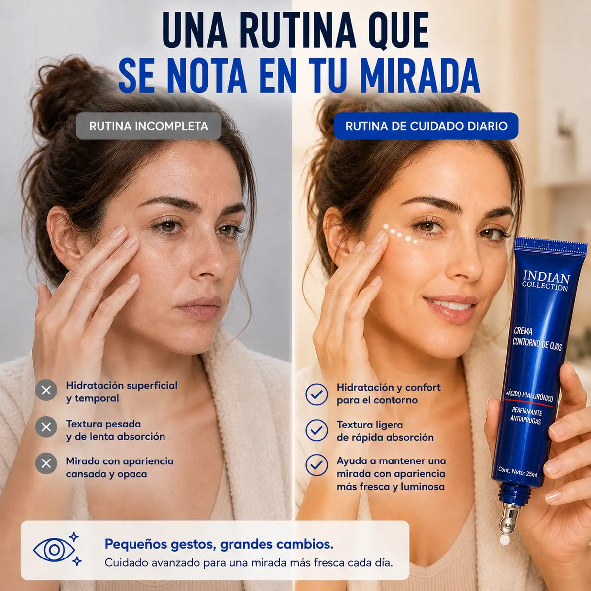 Mirada Viva™ Crema de Cuidado para el Contorno de Ojos