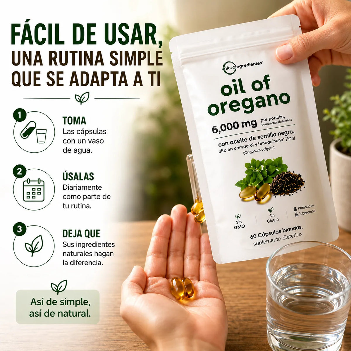 VivaOrigen™ Aceite de Orégano´ Un pequeño hábito para tu bienestar diario