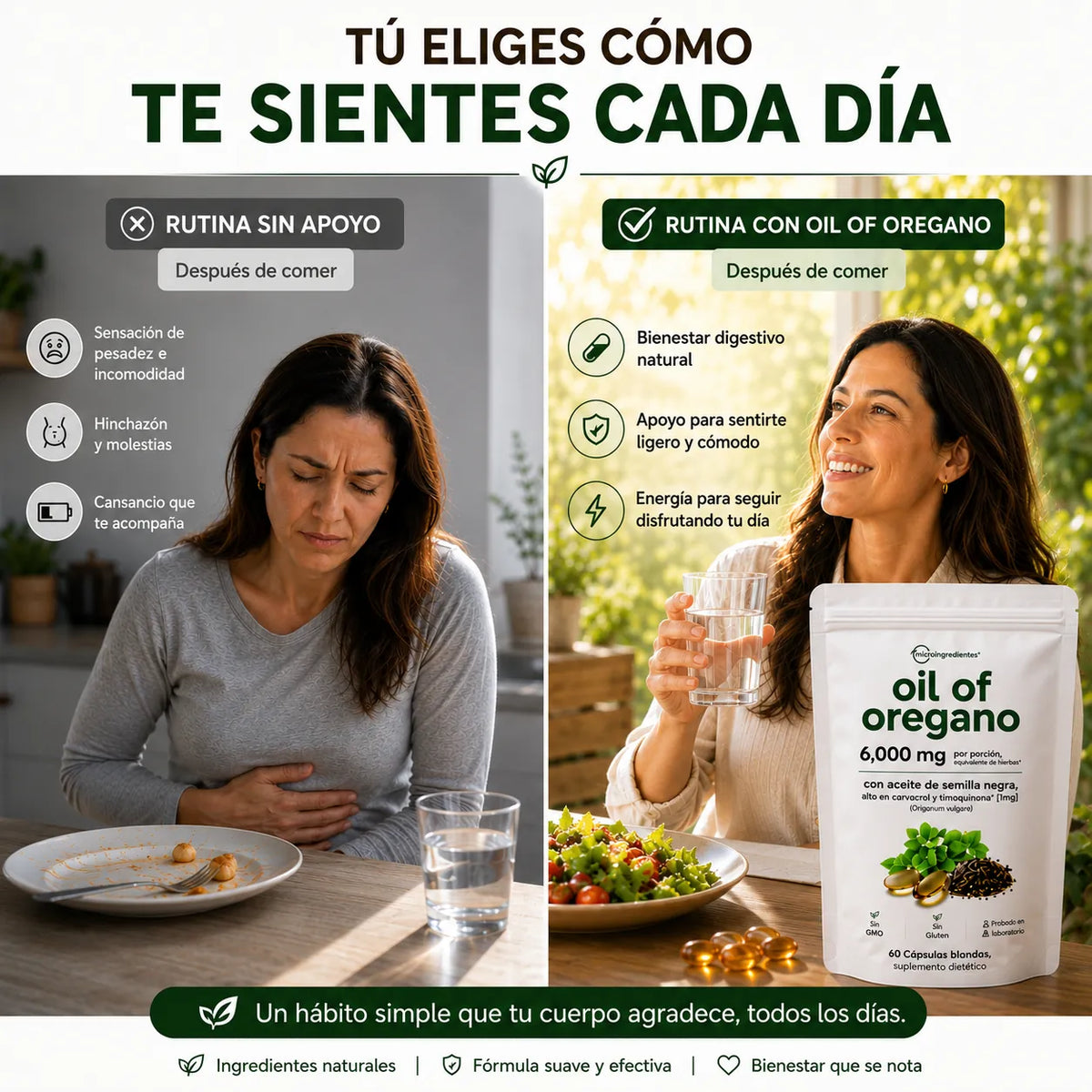 VivaOrigen™ Aceite de Orégano´ Un pequeño hábito para tu bienestar diario