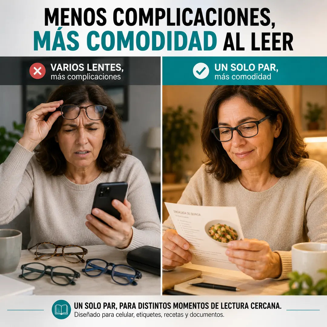 VistaFlex™ — Un solo par. Para cada momento de lectura
