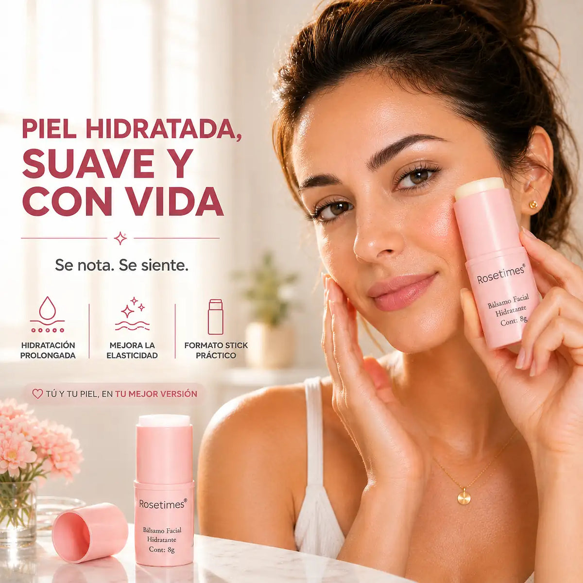 Rosetimes Glow Stick™ Bálsamo Facial Hidratante