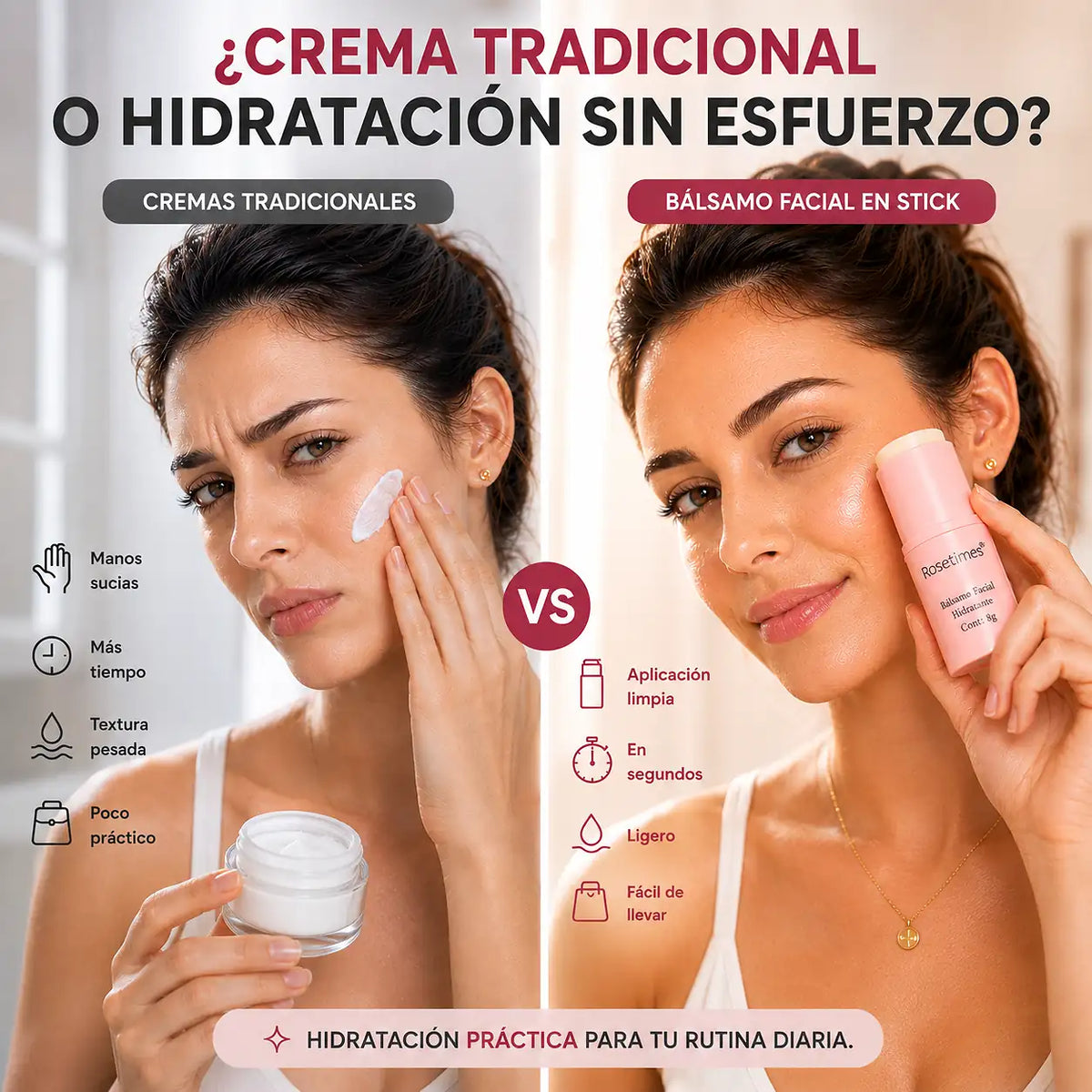 Rosetimes Glow Stick™ Bálsamo Facial Hidratante